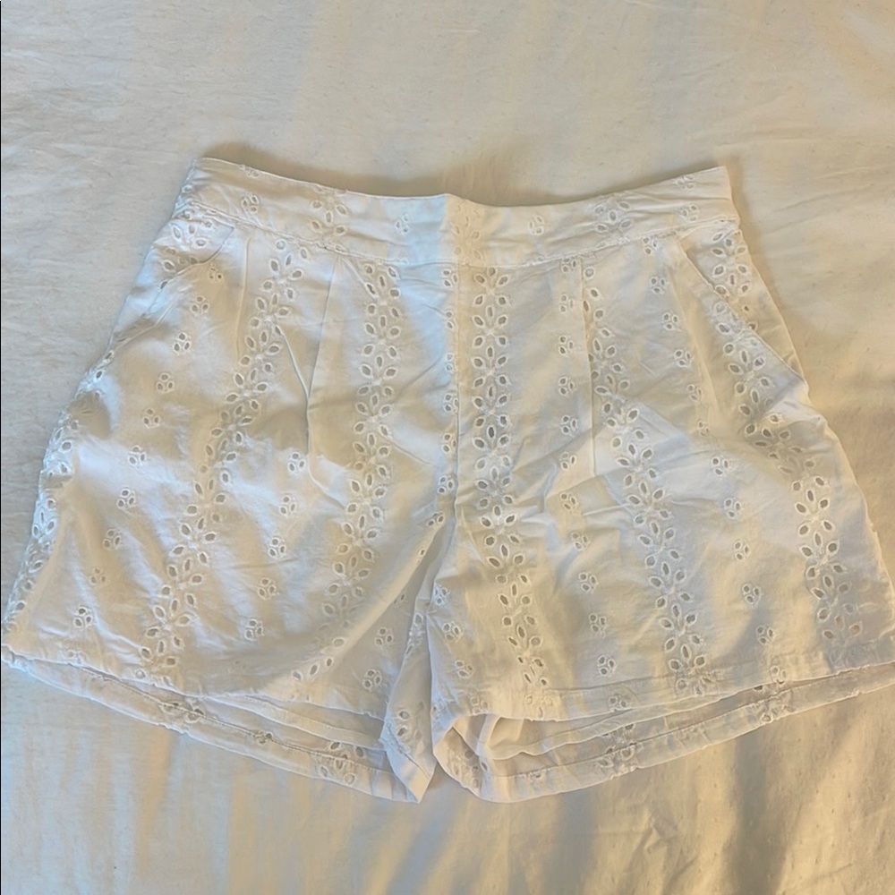 Abercrombie kids White Eyelet Shorts